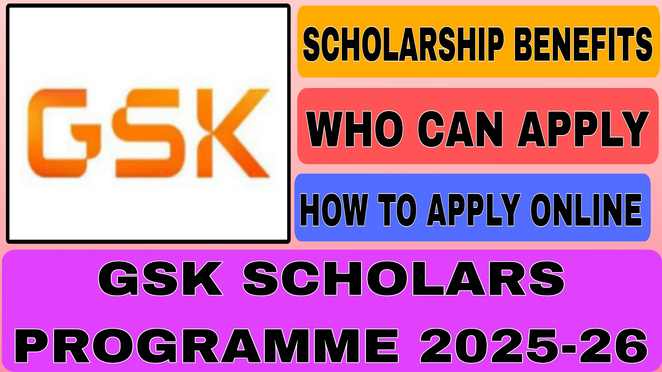 GSK Scholars Programme 2025-26