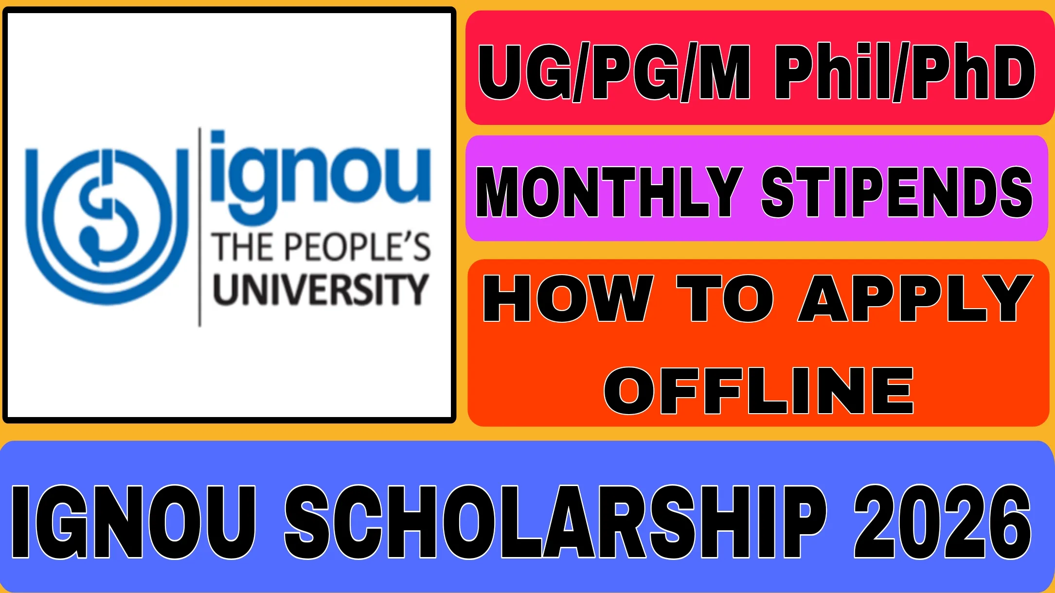 IGNOU Scholarship 2026.