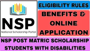 NSP Post Matric Scholarship Students With Disabilities